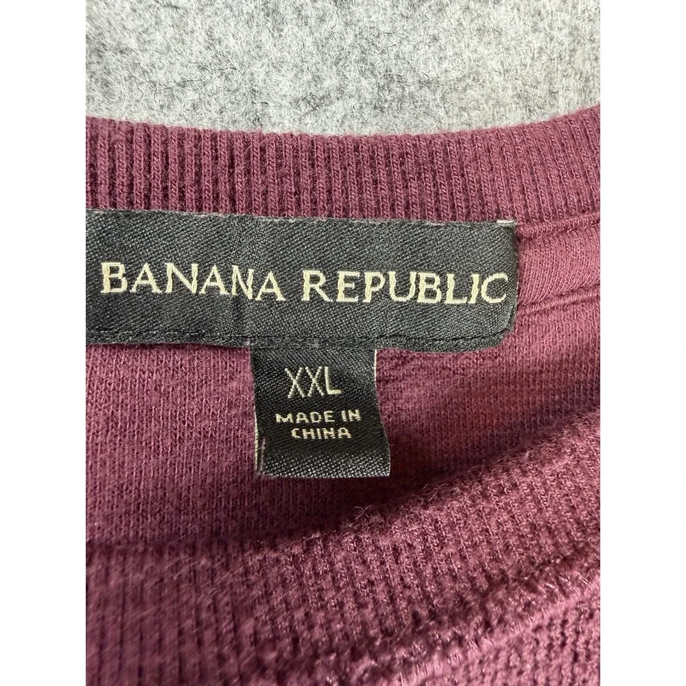 Banana Republic Men's 2XL Long Sleeve Midweight Double Knit Shirt